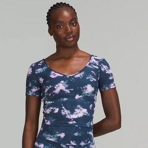 Lululemon Align Tie-Dye Tank Top Blue Pink Size 6 (No Size Tag)